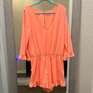 Gianni Bini Coral long sleeve romper